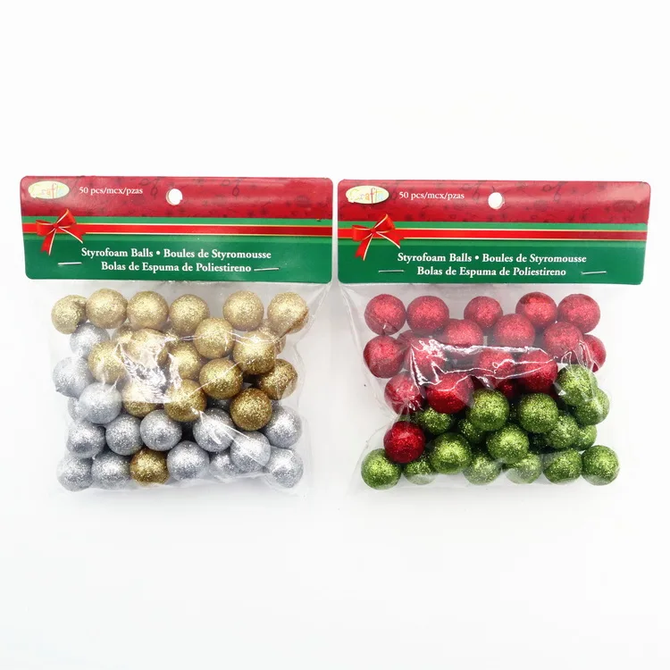 Оптовая продажа; Рождественские украшения Xmas 50 шт./компл. Рождественский пенополистирола пенопласт