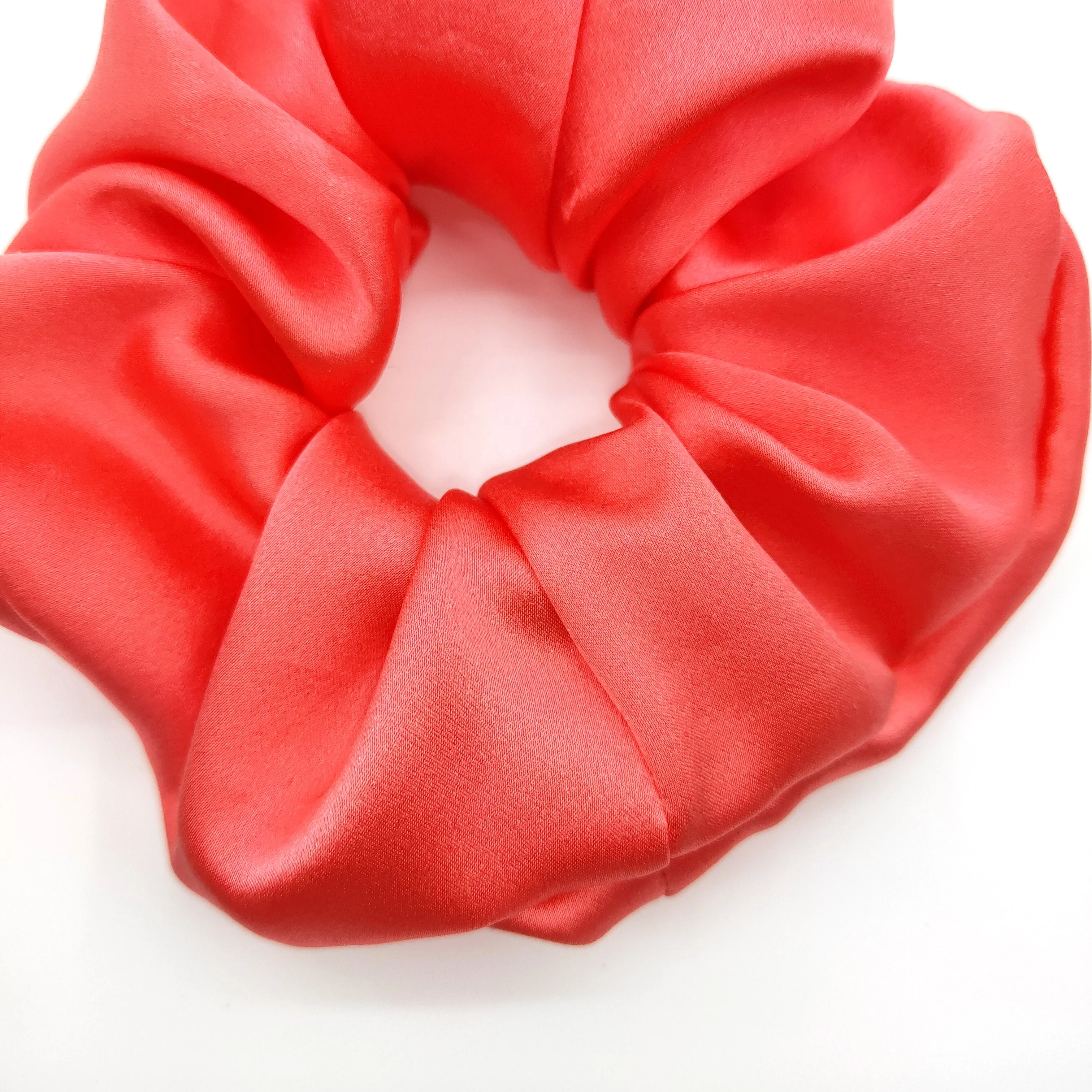 Silk Scrunchies Hair Ties Novelty Silk Satin 100% Pure Silk Fabric Satin Scrunchie