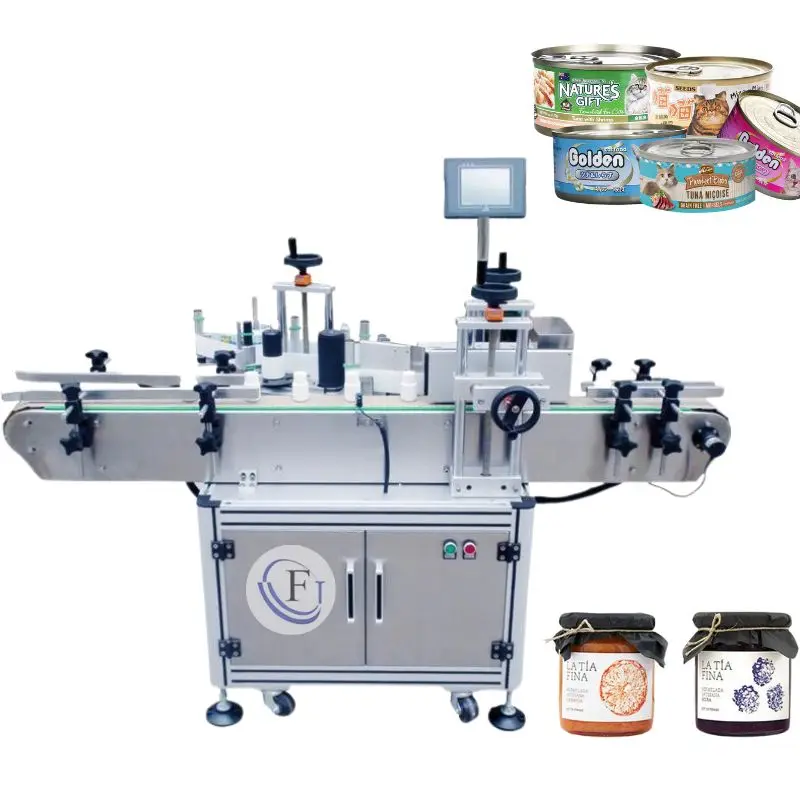 Latest 2024 Full Automatic Label Applicator Round Bottle Labeling Machine For Bottle Water Bottle Can