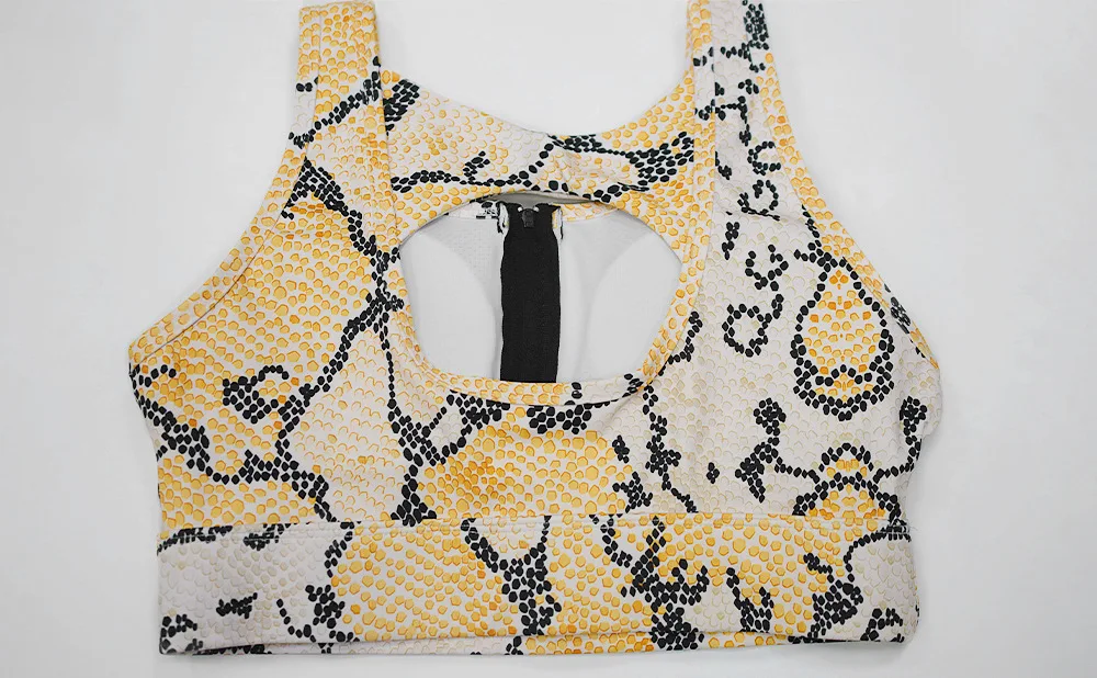 
YYYW6191 Women New 2021 Yellow Snake Gym Clothing Fitness Leggings+Cropped Crops Sport Suit Pants Tracksuit Active Yoga Wear 