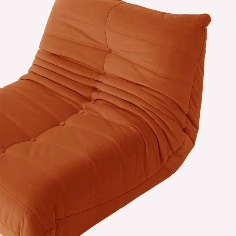 Caterpillar Chair Luxury Living Room Lazy Sofa Couch 1 2 3 Seater Sectional Velvet Floor Bean Bag Sofa Sets