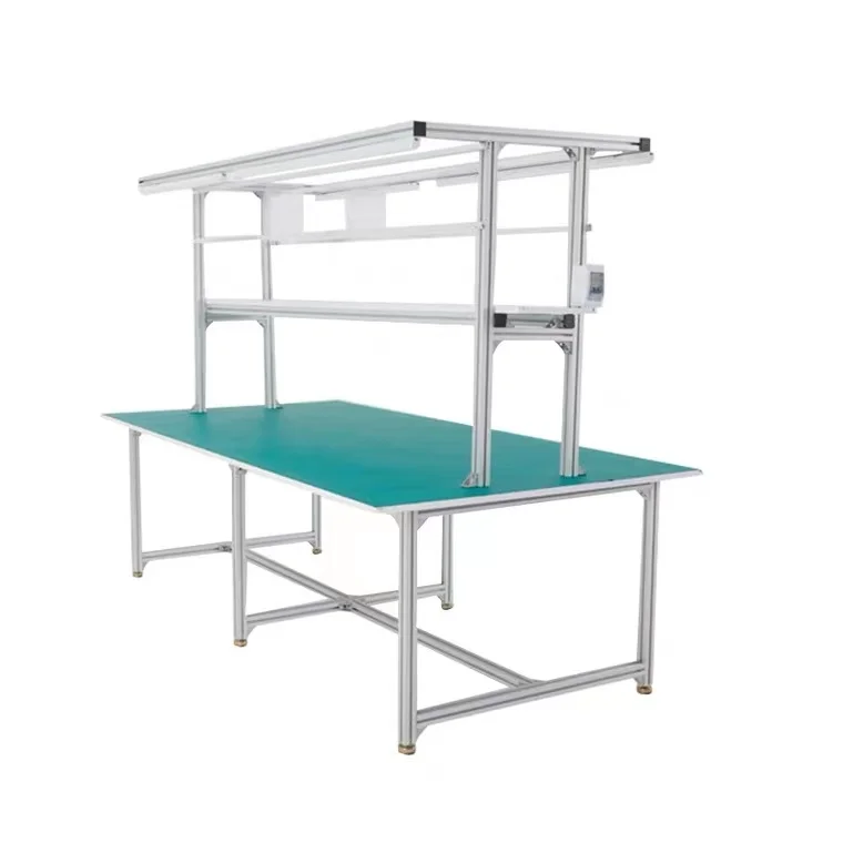 Aluminium 4040 Profiles Factory customs ODM Antistatic Desk Assembly Anti-static Light Duty Aluminum Workbench