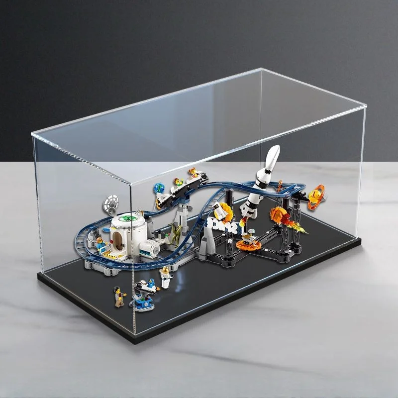 Clear Acrylic Display Case, Assemble Display Box, Dustproof Protection Showcase for Figures, Collections, Models, Toys