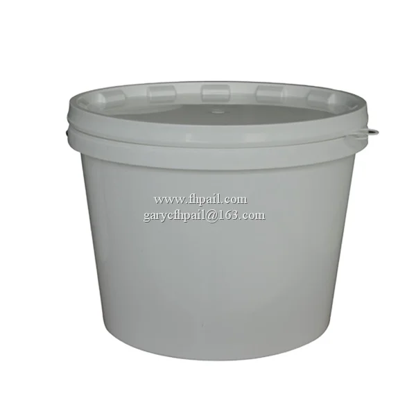 
custom logo printing 5 gallon oval plastic paint bucket sizes 