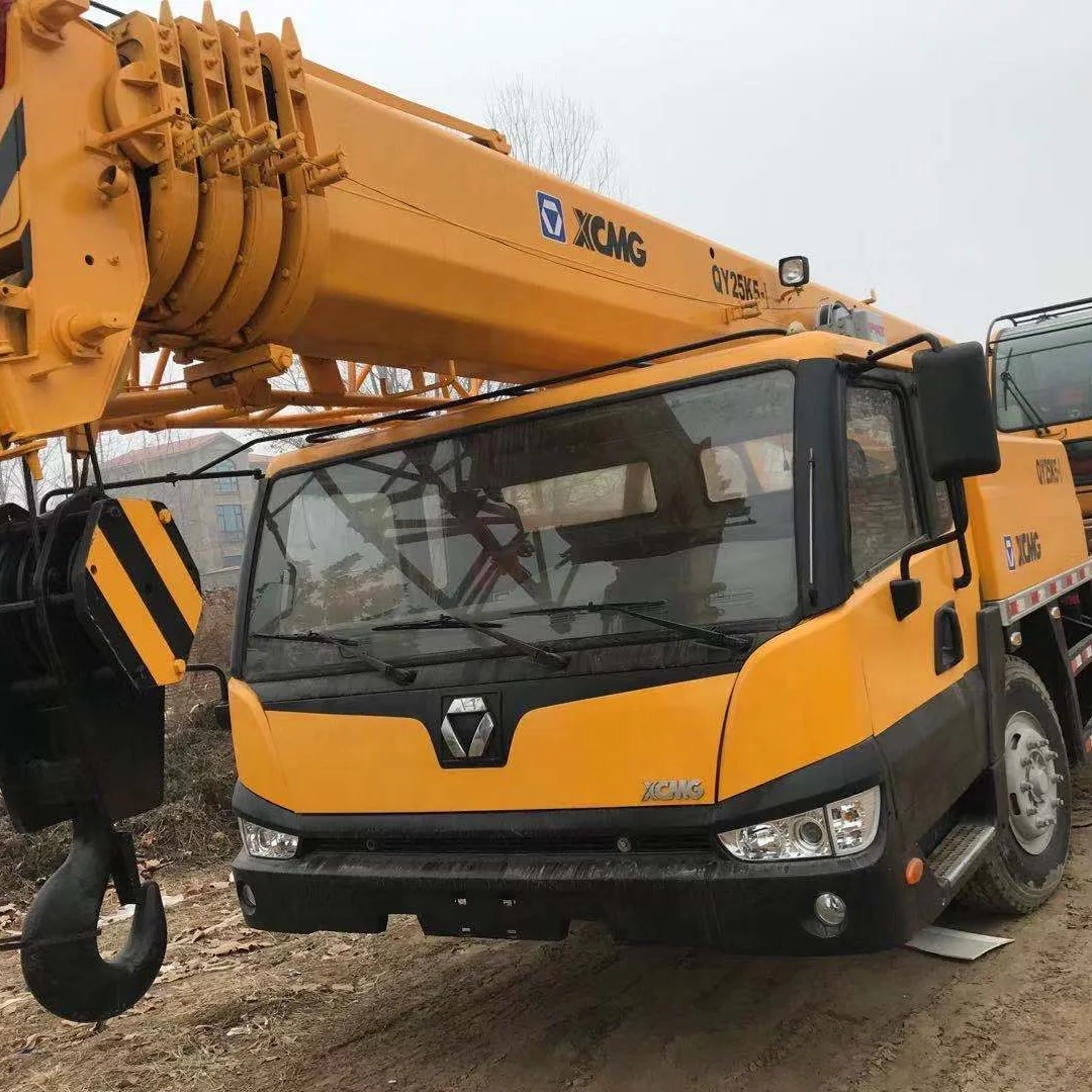 2018 г., Китай, оригинальный бывший в употреблении дизельный кран XCMG QY25K грузоподъемностью 25 тонн с высотой подъема 42 м, продажа