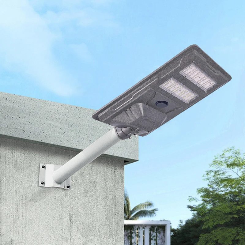 Smart 400 Watt All in One Integrated LED Solar Power Street Light Landscape Street Lamp Aluminum Housing Outdoor Waterproof