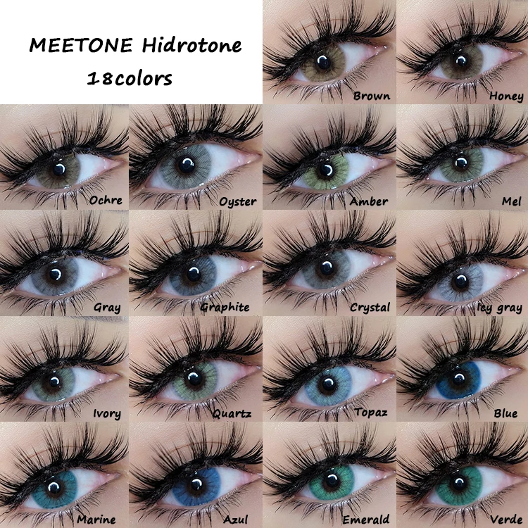 Meetone hidrotone хит продаж солнцезащитные очки 18 видов цветов 1 год оптовая торговля низкий прайс наиболее контактные линзы естественного