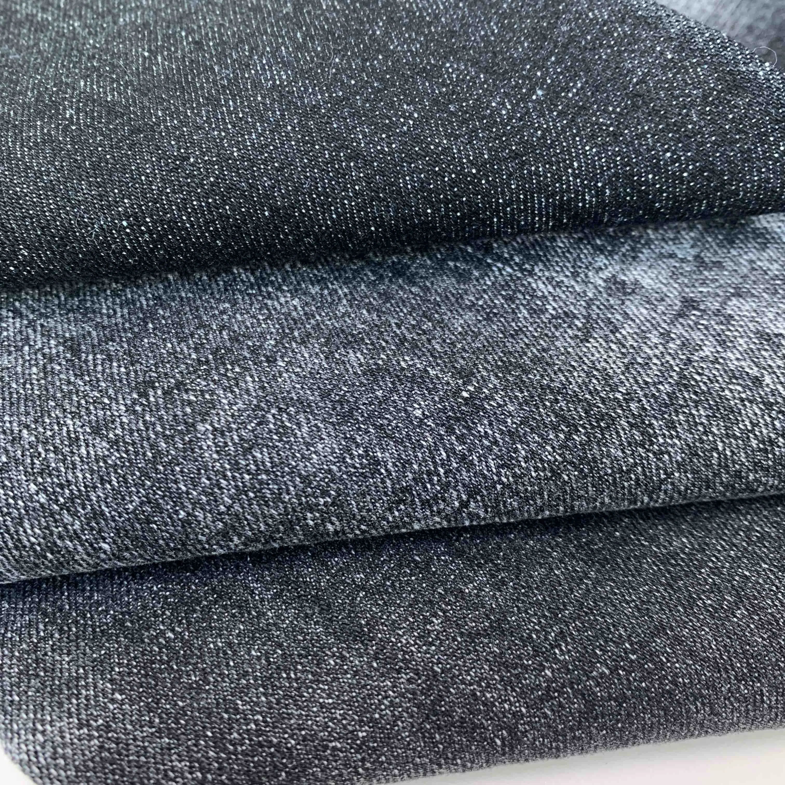 Crosshatch Premium Quality Denim Fabric Black Heavyweight For Work Clothes In Guangzhou Denim Fabric Market