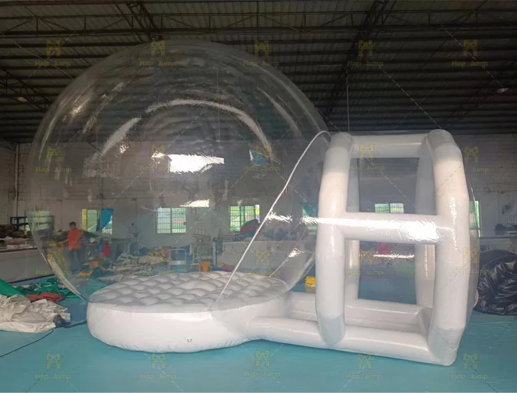 Inflatable Bubble Tent House 10ft Dome Commercial Grade Clear PVC Tarpaulin Kids Party Bubble Balloons House Tent, Transparent