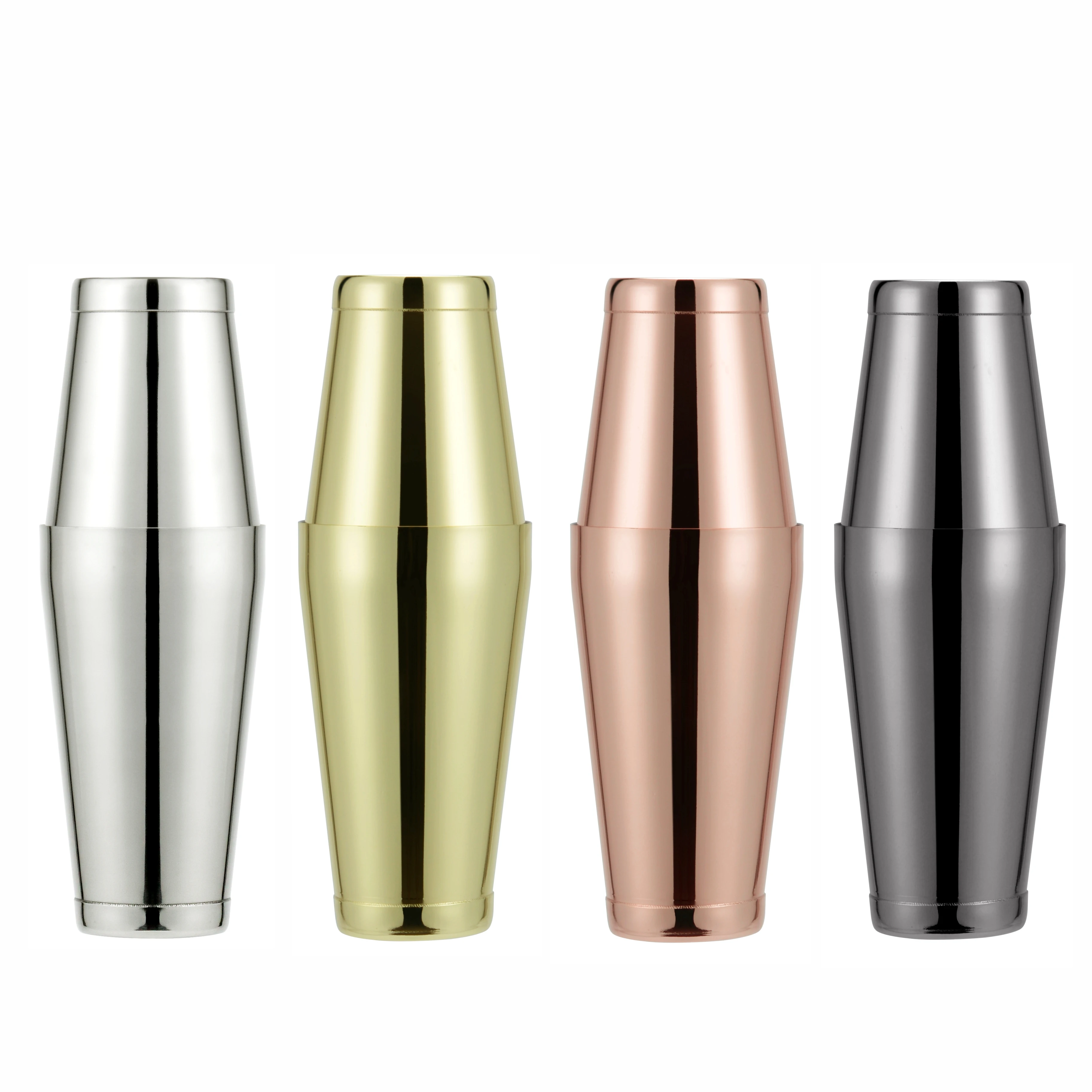 Amazon Hot Sale  500/700ml Bar Home Tools Stainless Steel Copper Cocktail Shaker Cup Boston Shaker