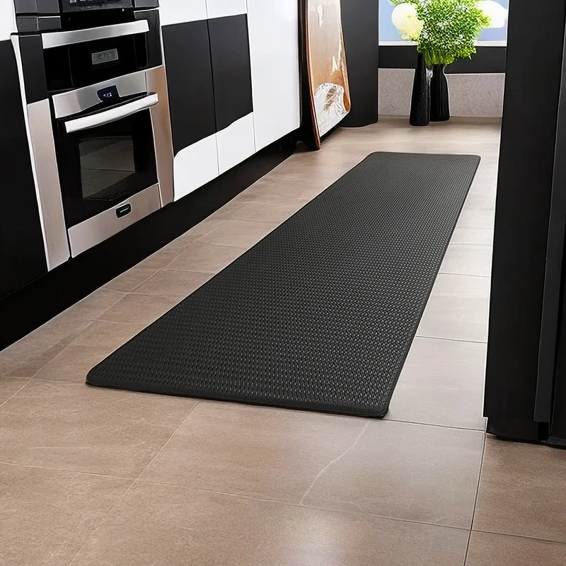 Waterproof Kitchen Floor Mat Woven pattern Comfort Anti Fatigue mat Non Slip Rugs kitchen mat for floor