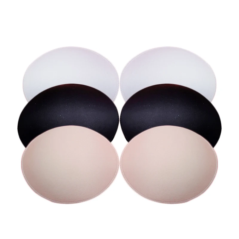 New Design Oval Bra Cup Sponge Pad Wholesale Wrap Chest Evening Dress Sports Bra Pad Inserts Yoga Tops Bra Pad Breathable