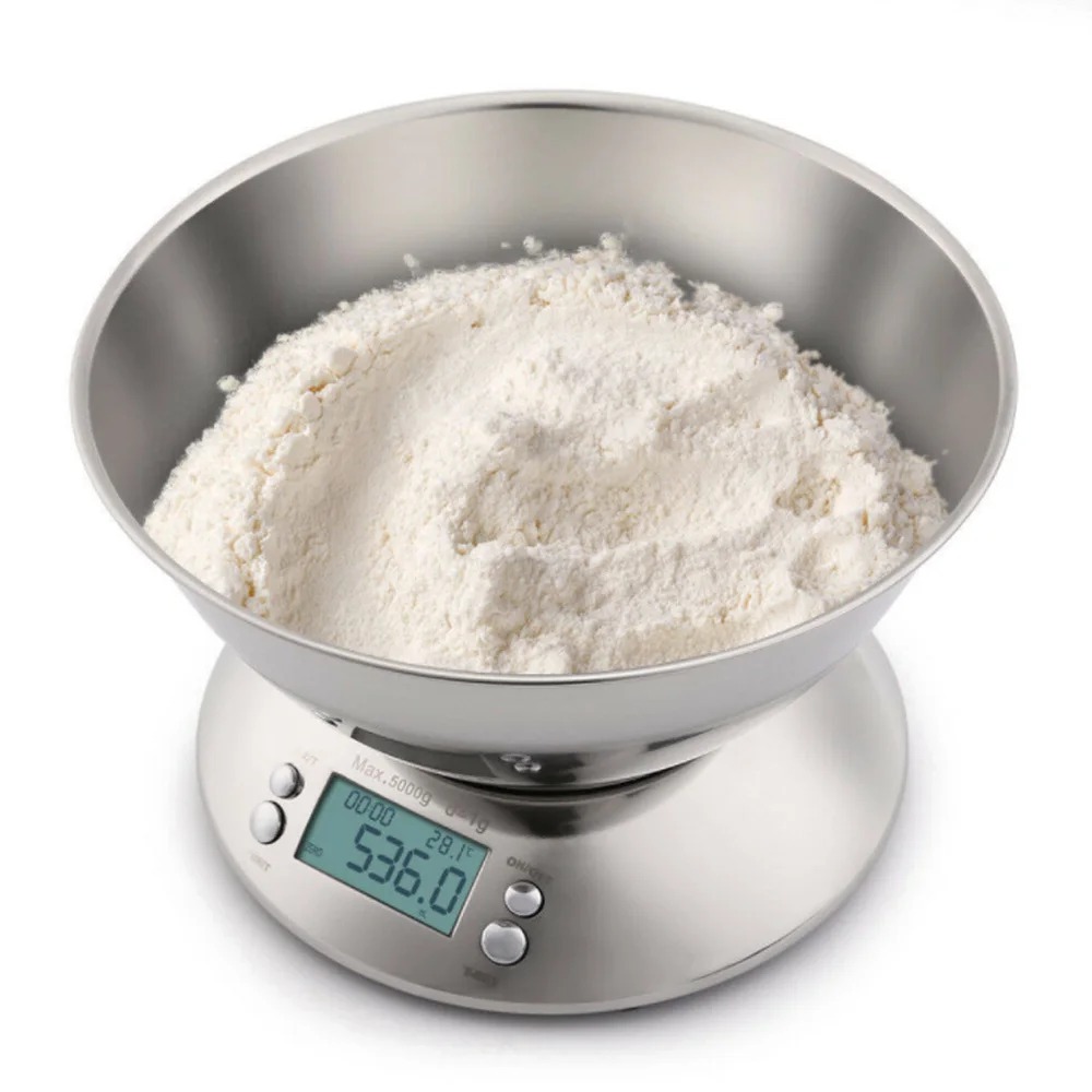Design of Stainless Steel Cooking Kitchen Scale Food Scale 5kg/1g Digital Kitchen Scale