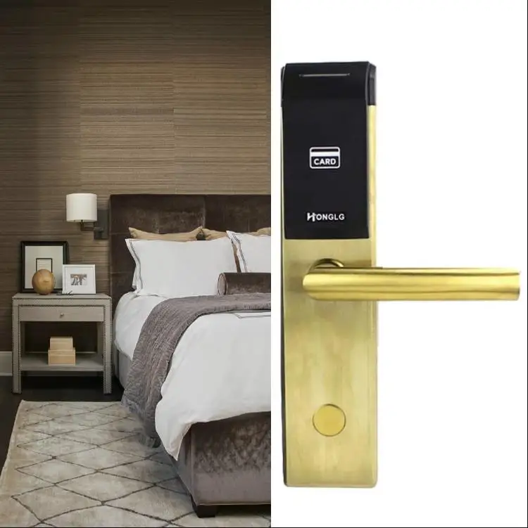 2020 Best Sell Wireless C Grade lock Cylinder Smart Hotel Handle Door Lock with