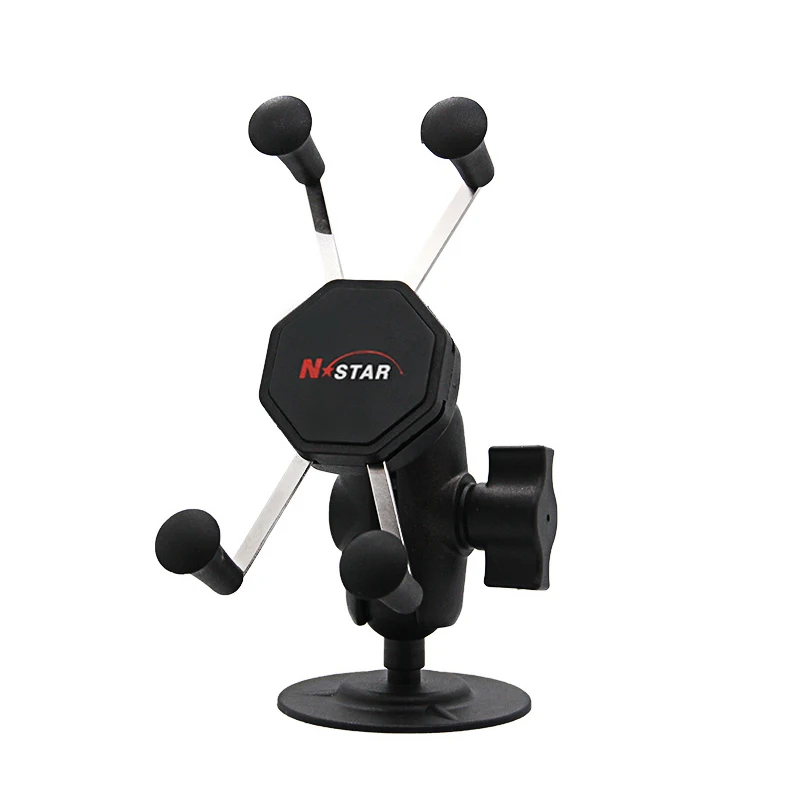 Motorcycle Mount Grip with Handlebar Ball Base Off Road Motorcycle Parts Aluminum Phone Holder