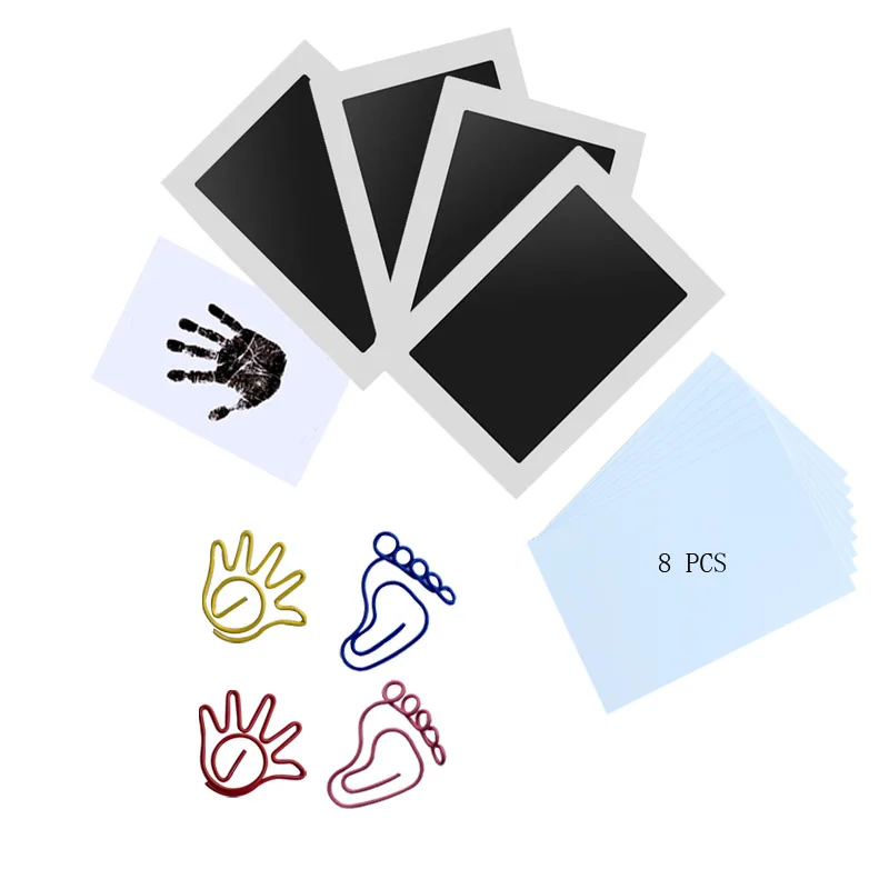 Newborn Baby Diy Hand And Footprint Kit Ink Pads Photo Frame Toddlers Souvenirs Baby Footprint Handprint Kit Shower Gift