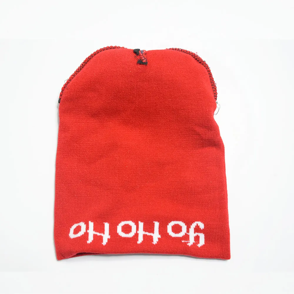 Christmas Outdoor Decorations Supplies Novelty Lighting Light Up Hat Beanie Thick Plush Knitted Glowing Led Long Hats