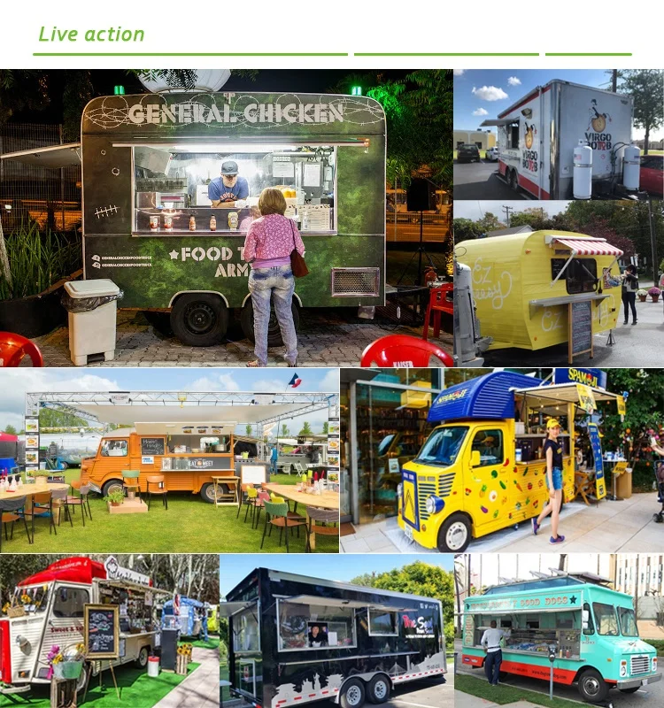 YANZHIMEI  Commercial Electric Food Truck Mobile Food Cart For Sale