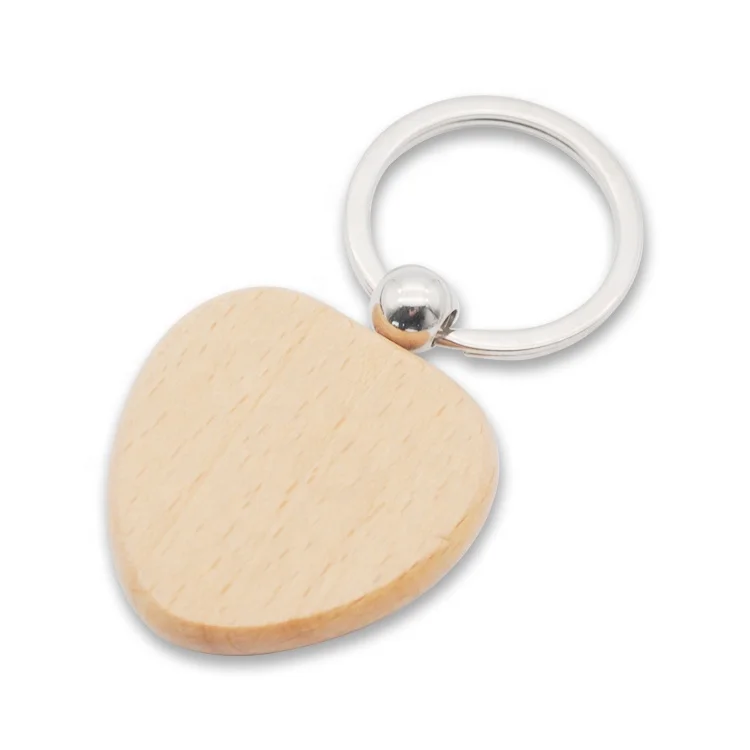 Custom Logo Engraved Named Promotional Souvenir Craft Blanks Key chain House Key Ring Surfboard Wooden Wood Keychain