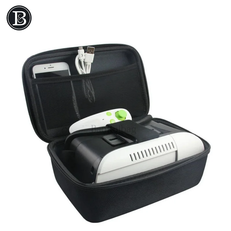 
VR Headset Travel eva Carrying Portable Case for Virtual Reality Headset for Gear VR Gamepad Controller 