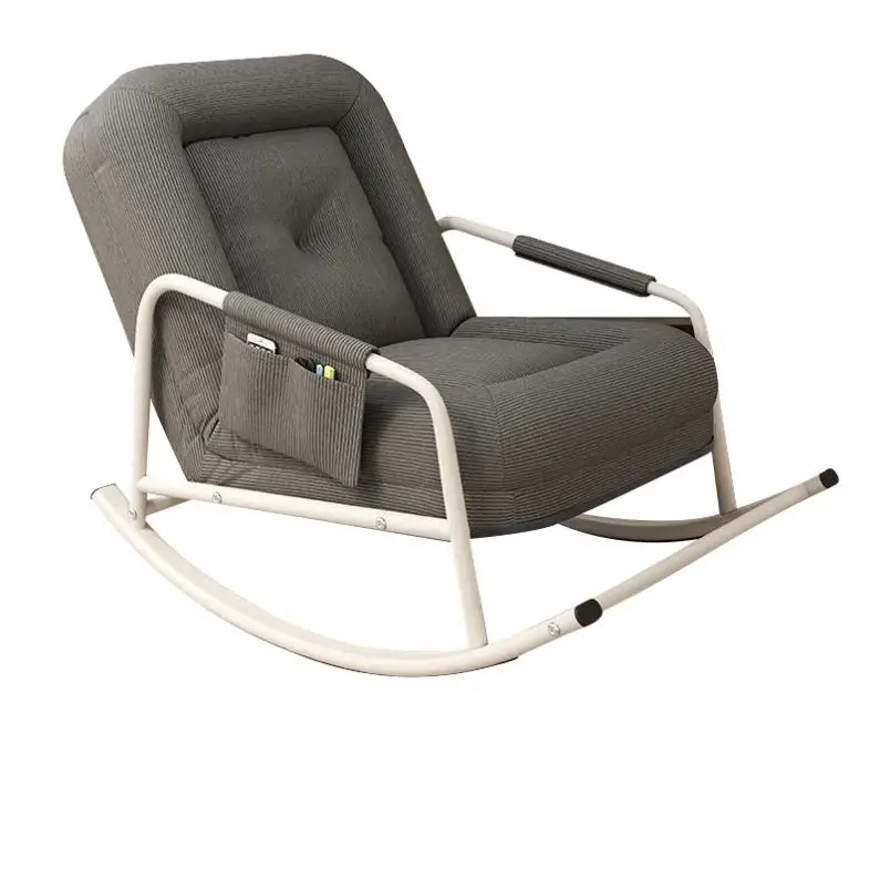 Minimal Cheap Rocking Chair High Back Swivel Ergonomic Mesh Chair Rocking Office Chairs With Metal Base