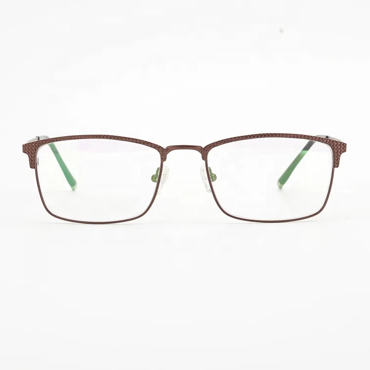 2019 upscale pure titanium optical frame glasses, half rim titanium eyeglasses frames for men
