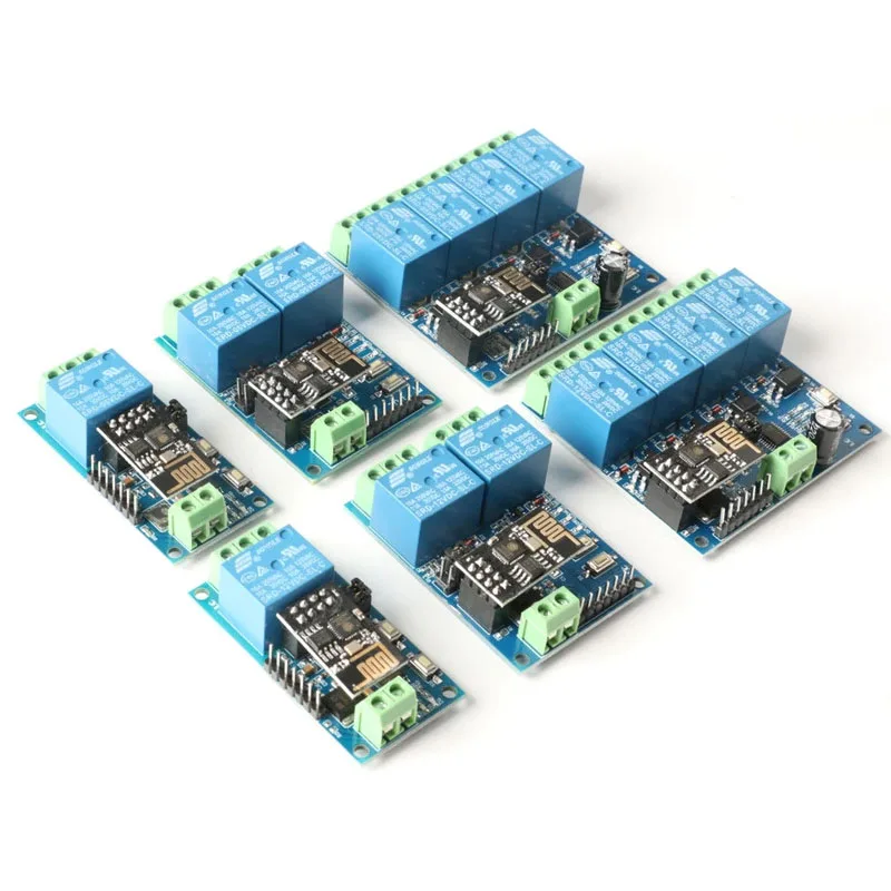 ESP8266 ESP-01 5V 12V 1 2 4 Way WiFi Relay Module Things Smart Home Remote Control Switch ESP01 WIFI Wireless Module Phone APP