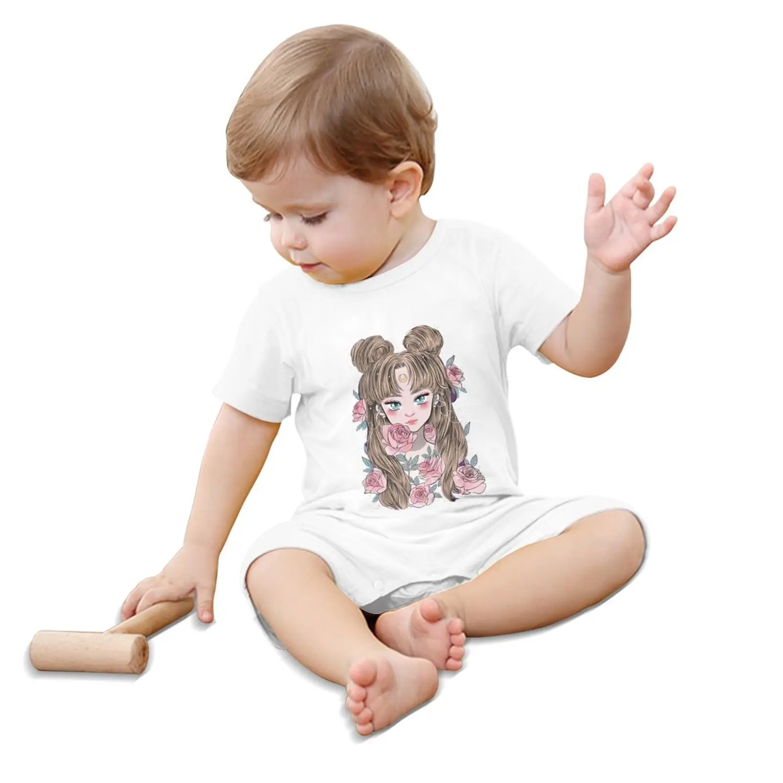 
Baby Clothes Girl Boy Romper Anime Manga Sailor Moon Bunny Rose fille dress items easter toddler recien nacido 0 meses outfit 