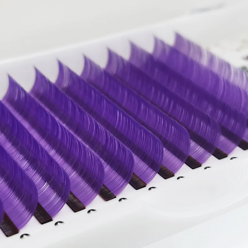 2022 New  Professional Manufacturer Korea Mink Hybrid All Size Colored Eyelash Extension 100% Handmade  Factory Lash suppliers