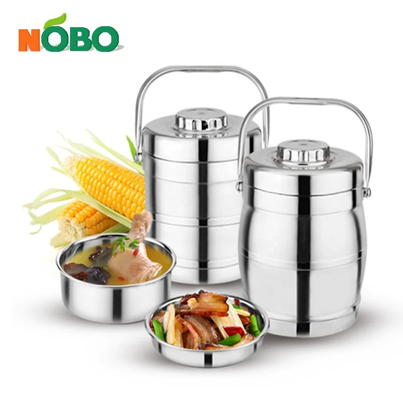 Stainless steel thermal lunchbox hot food flask warmer vacuum insulated food container