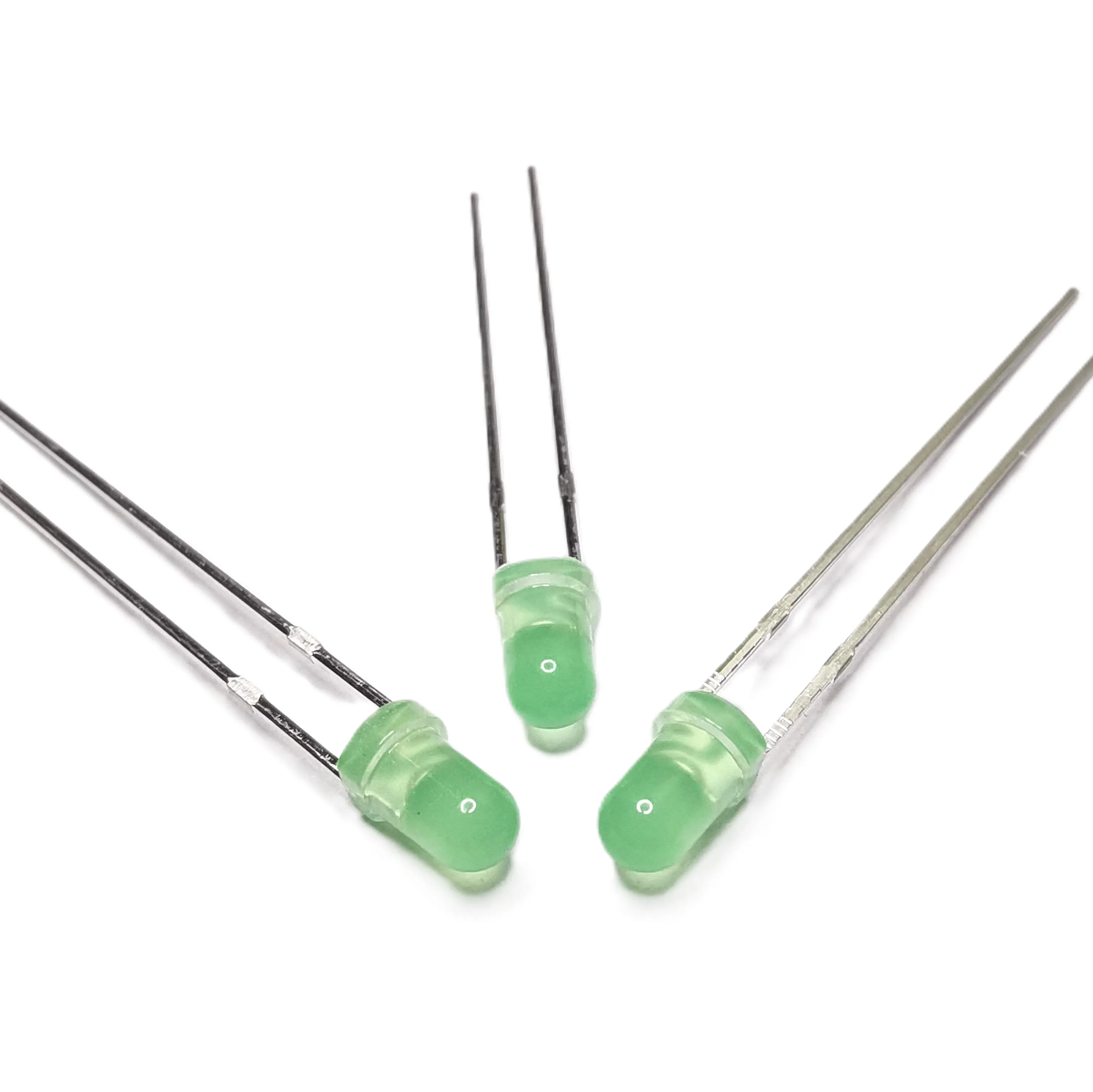 High Quality Yellow Green LED Diode 3mm 573nm Diodes for Reliable Through-Hole Indicator Lights