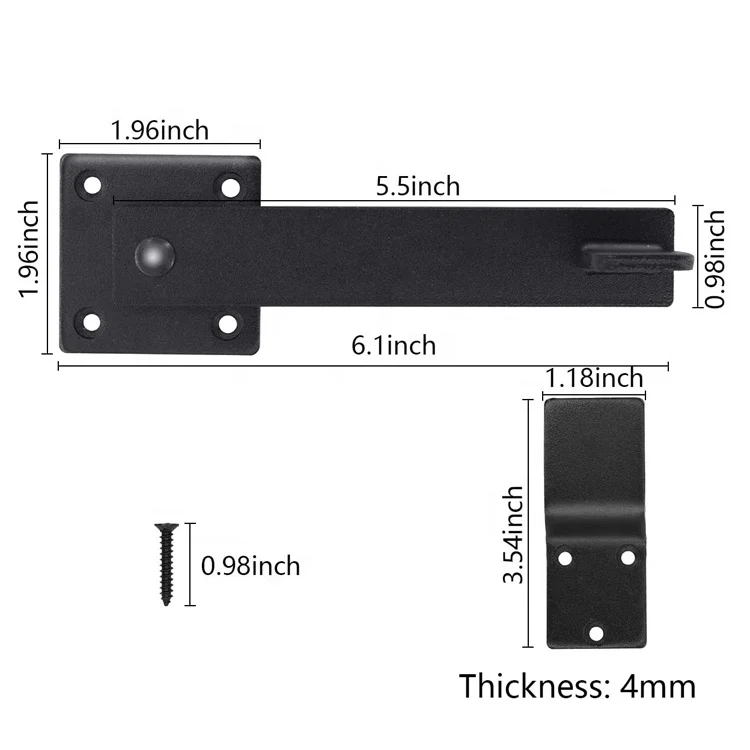 Modern And Convenient Pool Garden Wood Door Lock Fence Latch Gate Door Latch Kit
