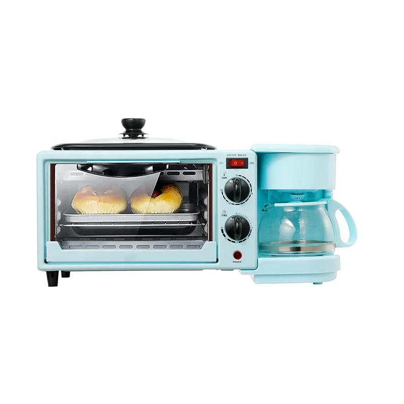 Электрическая печь horno 220 В для пиццы устройство приготовления омлета Паровая духовка тостер Кофеварка 3 в 1 завтрака