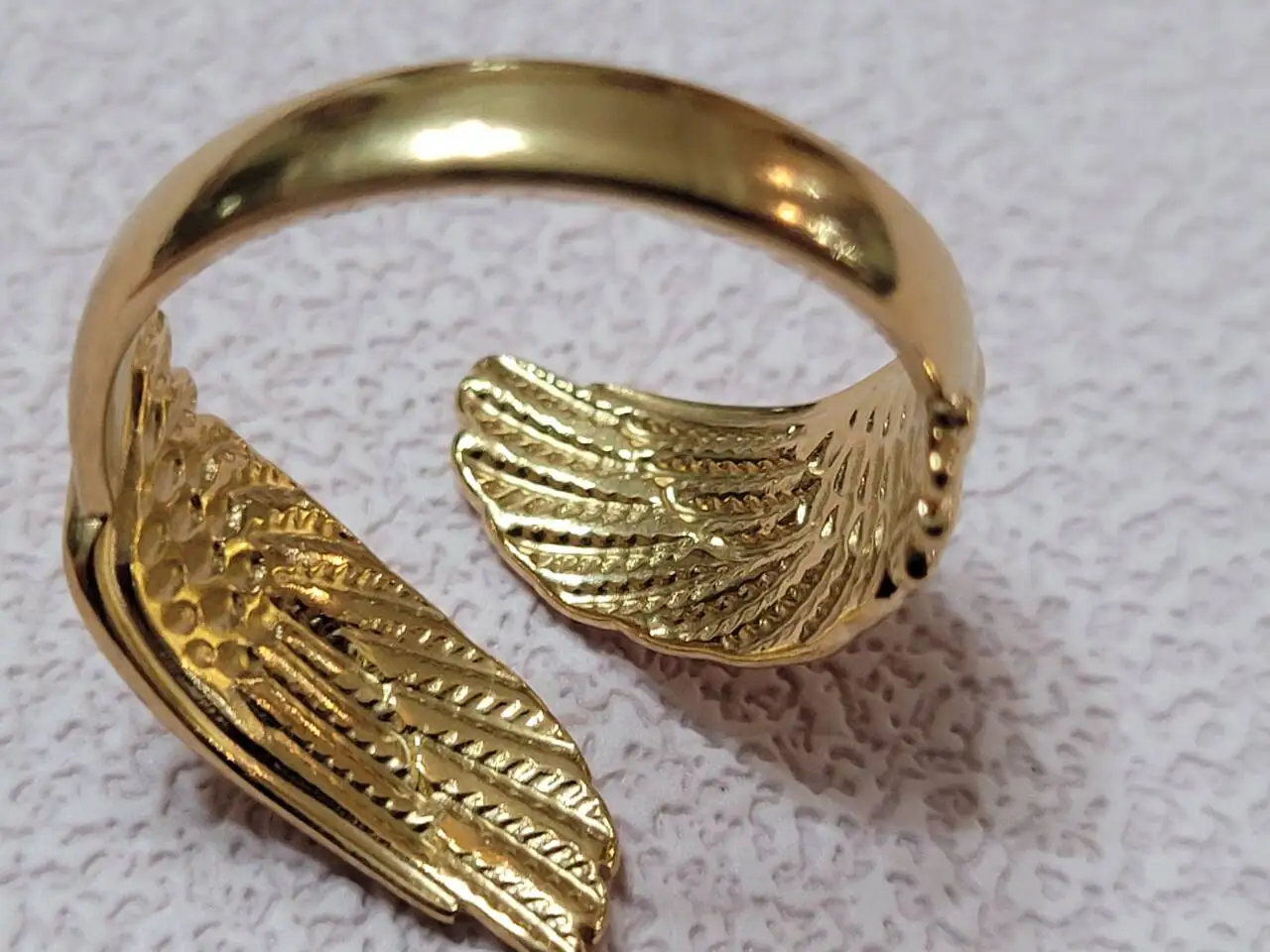 Wing ring titanium steel ring fashion style decorative accessories popular jewelry