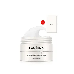 LANBENA New Face Blackheads Remover Peel Off Black Dots Mask  Nose Pore Strips Stickers Nose Mask