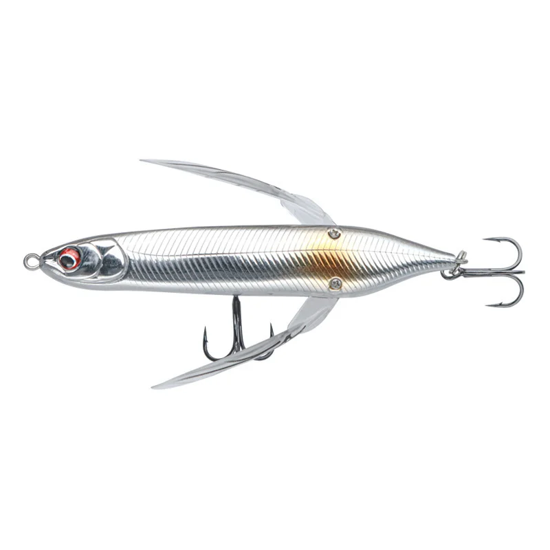 ZHUO RUN New Finesse Crawler Hard Bait 80mm 6.5g Wobbler Topwater Fishing Lures Pencil Lure Minnow Popper Floating Fishing Lure