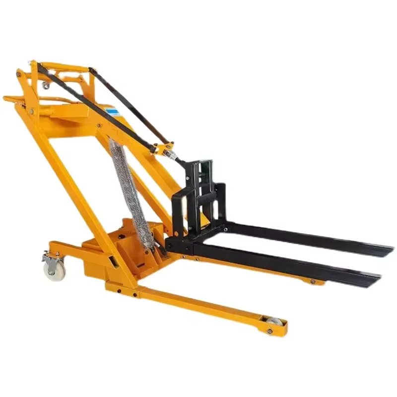 Mini Telescopic Electric Operated Forklift Portable Multifunctional Small Fork Lift Stacker Warehouse Exclusive