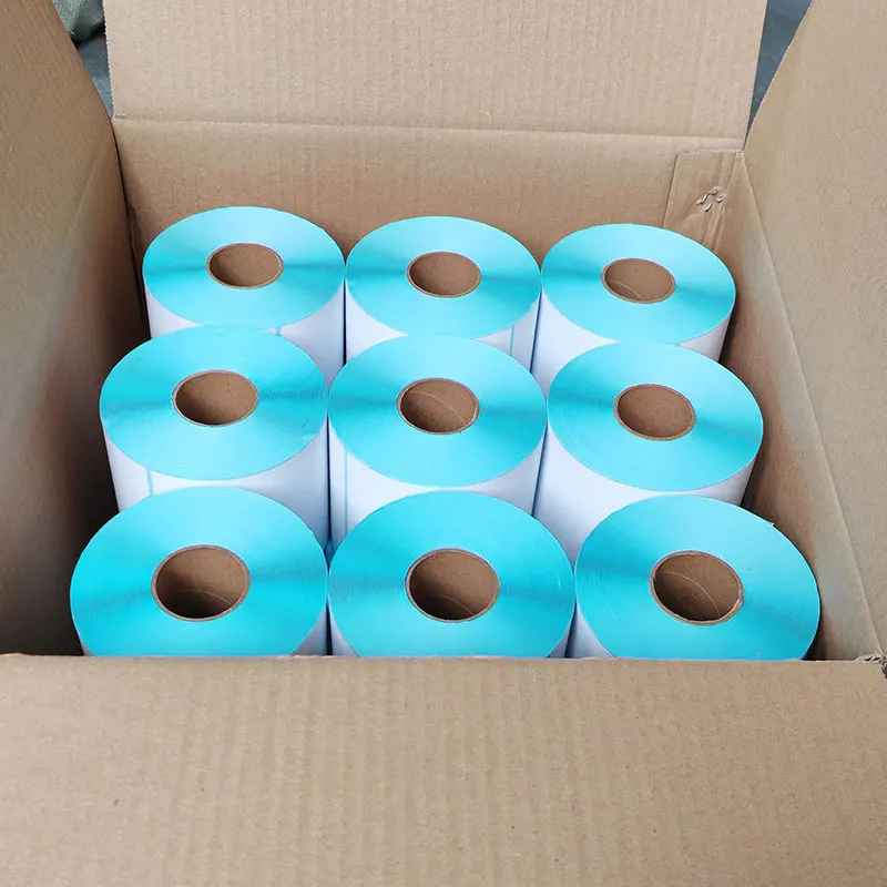 Wholesale 4x6 Shipping Direct Waybill A6 Blank White Custom Printing 100x150 mm Thermal Barcode Paper Labels Sticker Rolls