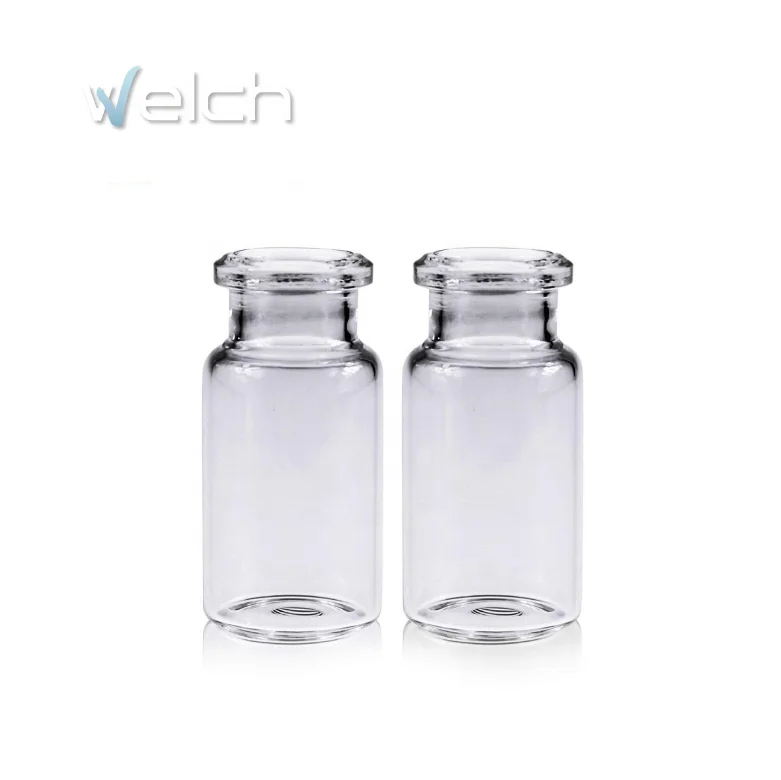 10 мл прозрачное стекло 22,5x46 мм обжимной флакон 20 мм с плоским дном для хроматографического анализа