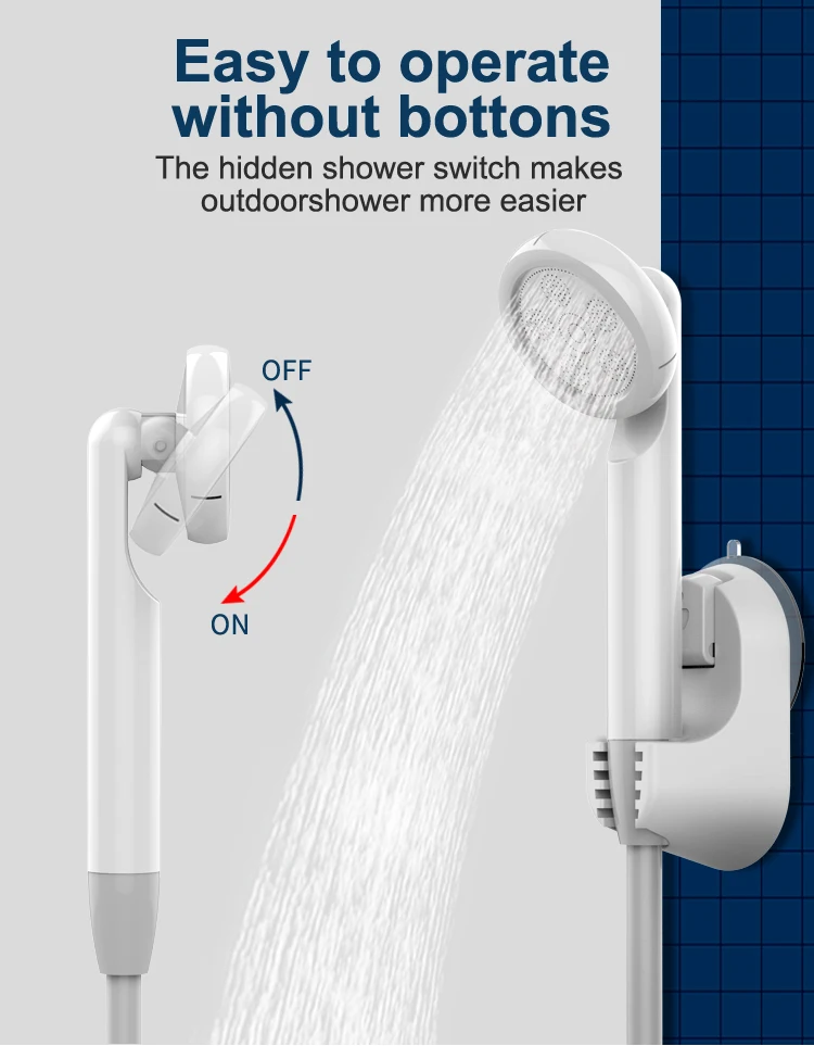 Multifunction Outdoor Bath Set Electric USB Rechargeable Portable shower for Camping Gardening Pet Cleaning