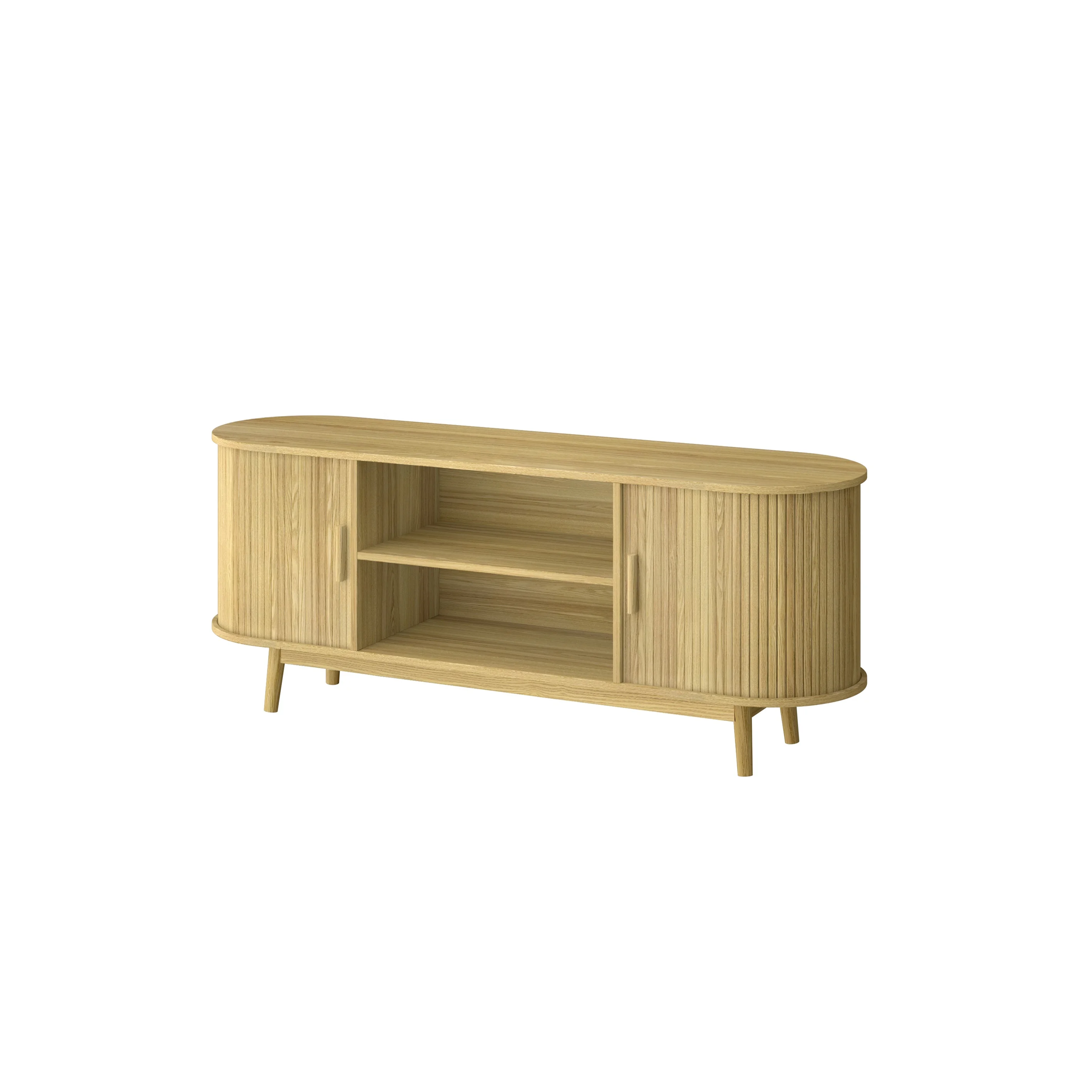 Oak Solid Wood Simple And Elegant Tv Cabinet Portable Living Room Furniture Tv Stand Design With Storage