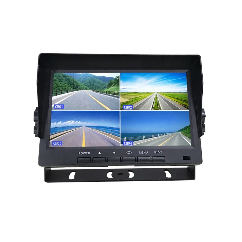 AHD 7inch car monitor 7 inch DVR Digital Wireless Monitor 2.4GHz Digital wireless car camera system