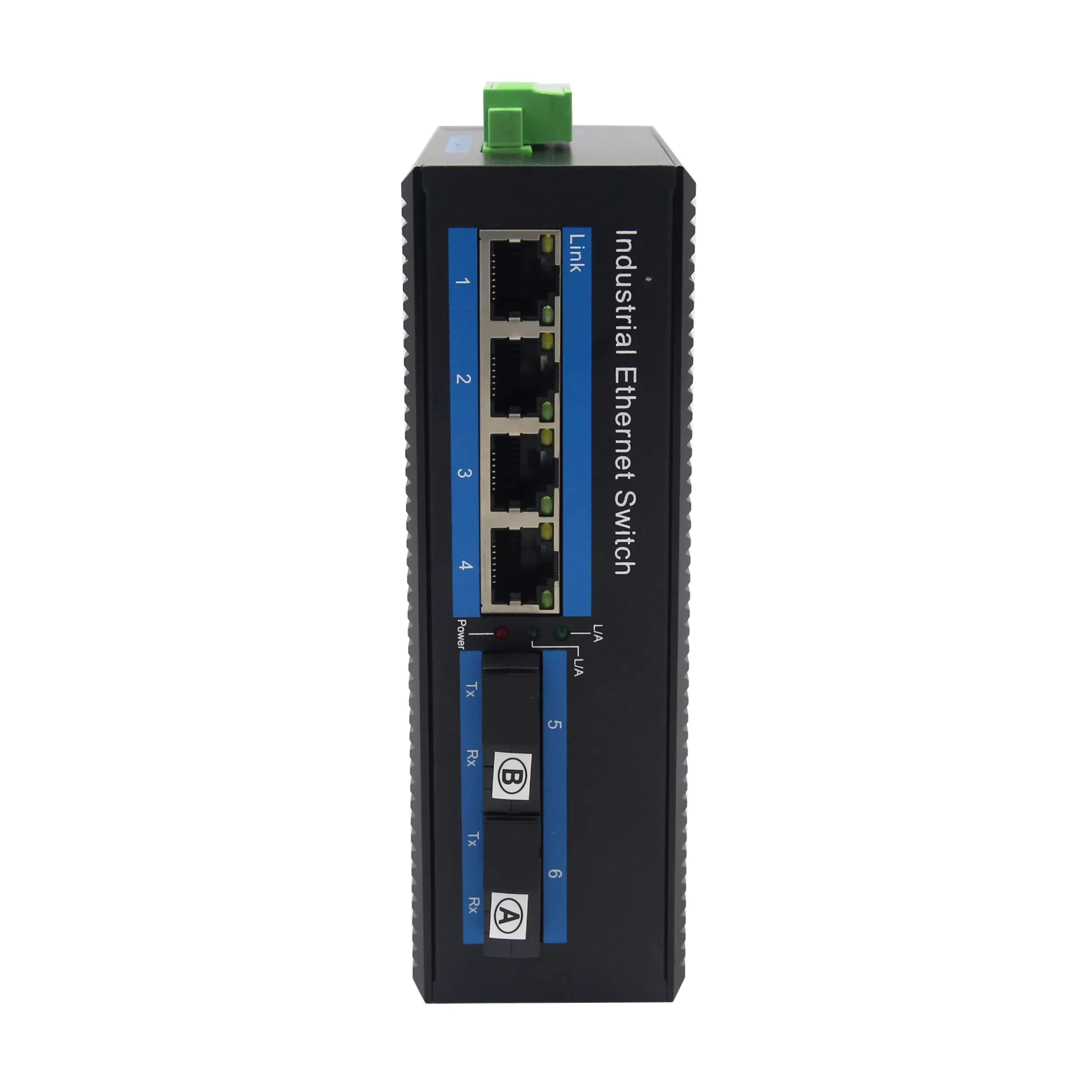 Переключатель волокна 10/100 м 2 порта + 4 RJ45 двухволоконный мм км SC разъем с DC10 ~ 52 В промышленный переключатель