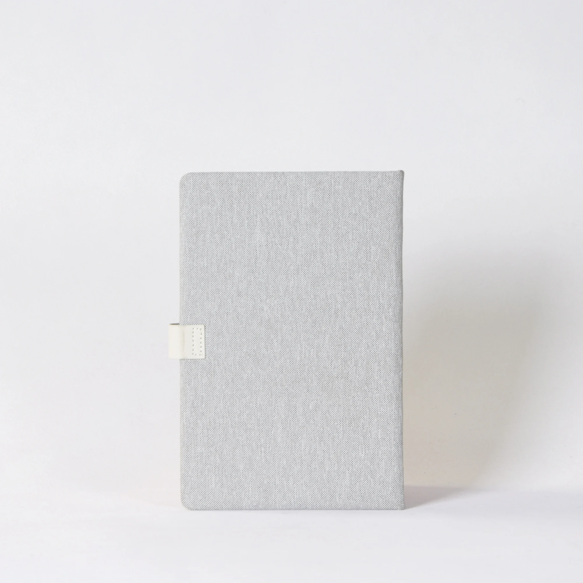 a5 light grey pu leather hardcover custom magnetic executive notepad, corporate gifts notepads