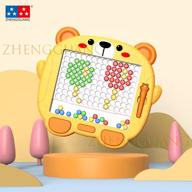 Zhengguang 2024 New Magpad Dot Drawing Board Children Educational Toys Pen Control Training Magnetic Bead Drawing Board