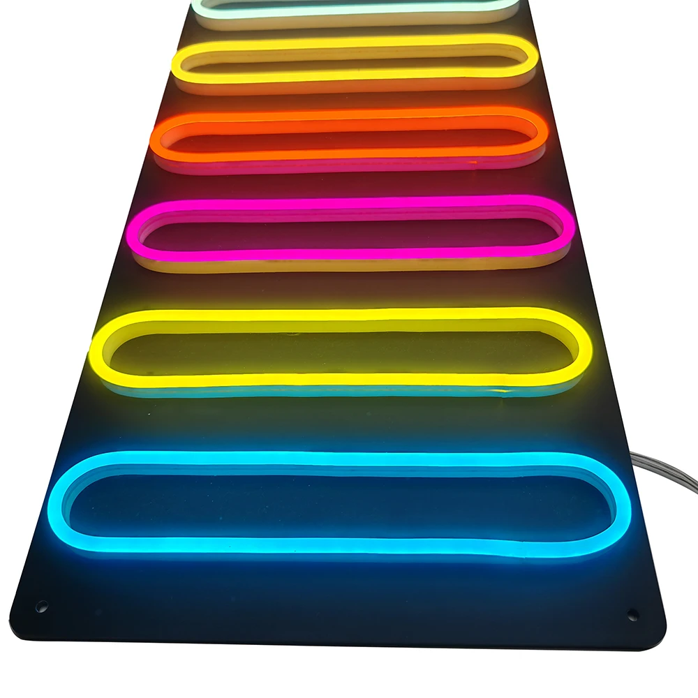 Led neon flex strip brightness lighting multicolor led strip lights outdoor waterproof silicon led neon