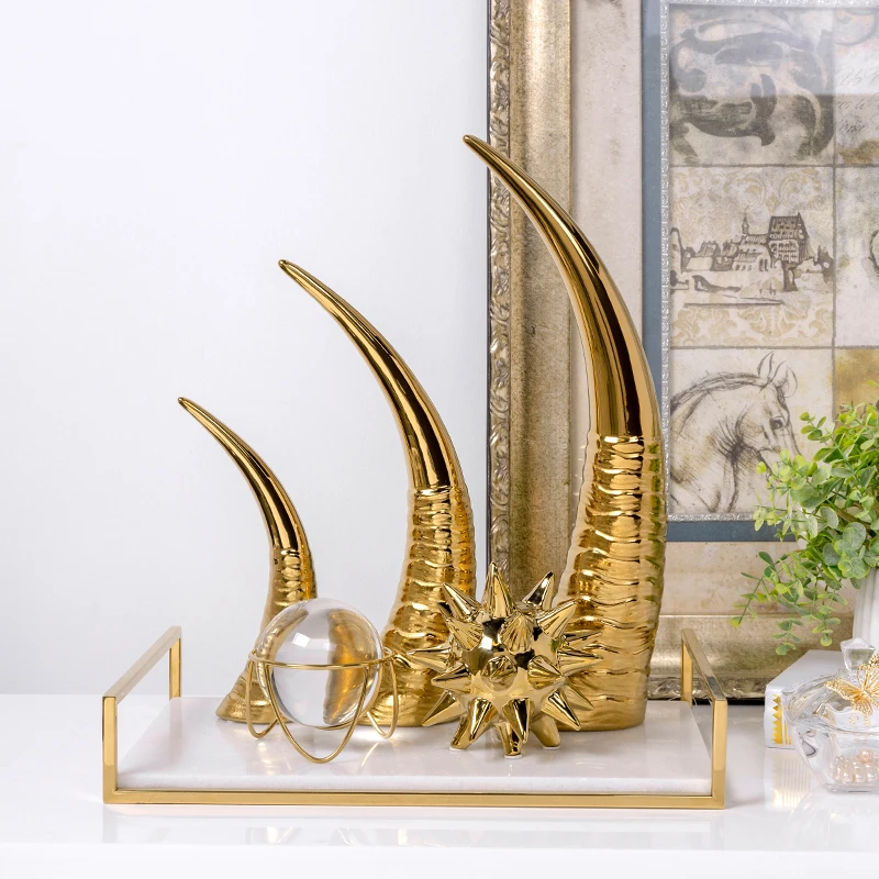 Luxury other home decor ceramic ornament for home decoration in stock
