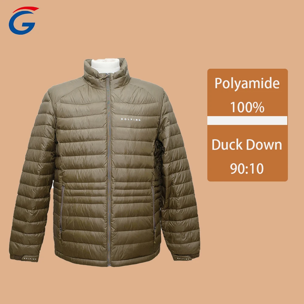 Wholesale OEM Customized high quality 100% Polyamide mens puffer down jacket for the winter Warm Up Jacket