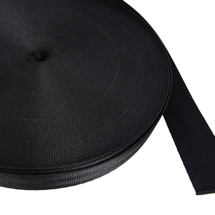 High Resistance Two Point Safety Belt Black Durable Woven Webbing Strap Car Seat Belt Harness for Automobile Accessories