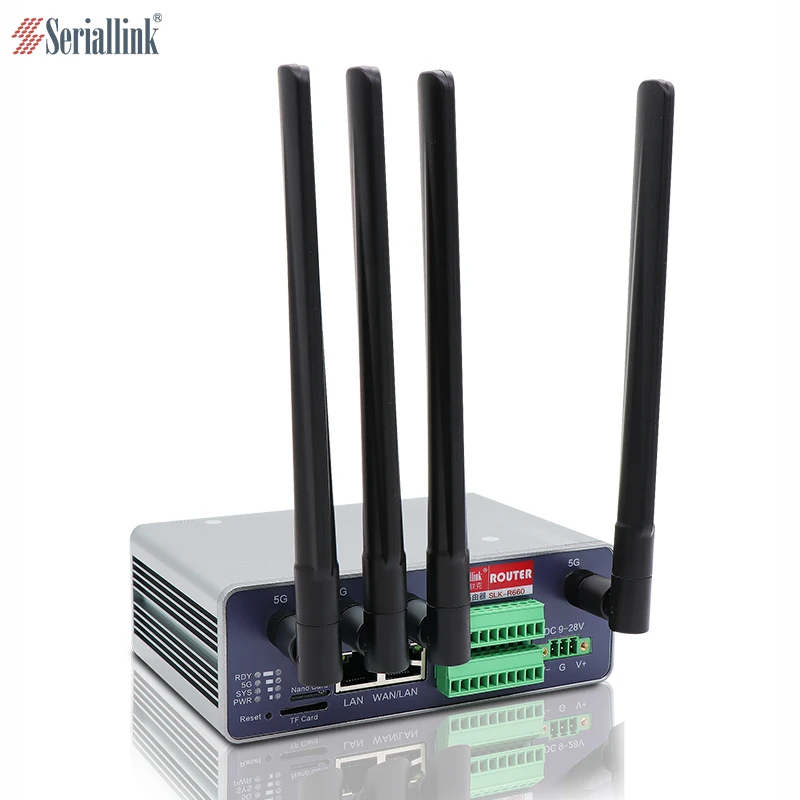 industrial 4G router Unlocked 4G LTE Modem Router with SIM TF Card  Slot and with  RS232 RS485 serial ports
